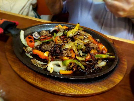 Carne asada fajitas