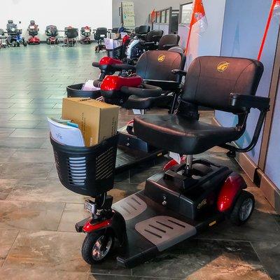 Large selection of high-quality scooters and power wheelchairs.