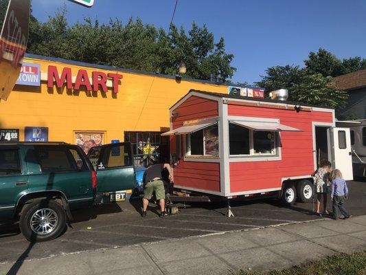 Food cart and bbq