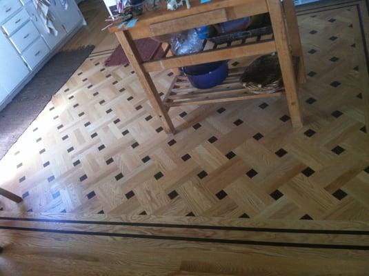 Our Kitchen Floor, a year after Campbell Installed.