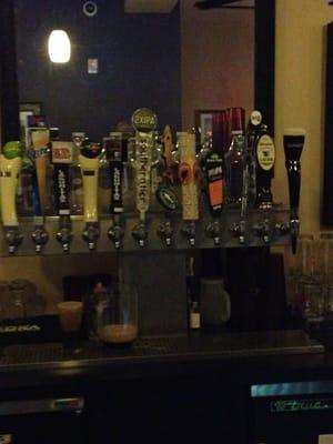 Fabulous rotating draft beer selection