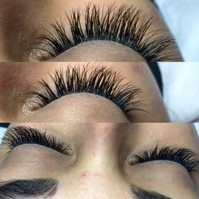 Lashes extended by Gia