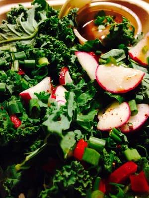 $9 Cibo Kale Salad w Sesame Ginger Dressing