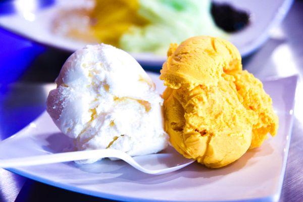 Coconut and Mango Ice Cream