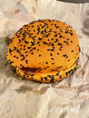 Ghost Pepper Whopper. Get you a choking device if you're alone incase you choke. It's as dry as paper.