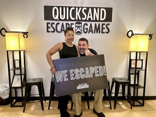 We escaped both rooms. Yah.