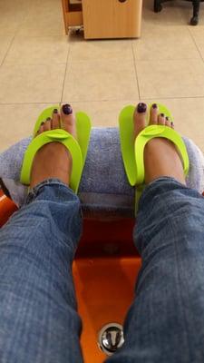 Regular pedi $18