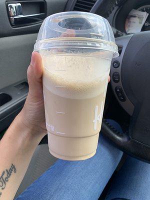 "Iced" cappuccino