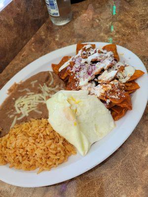 Chilaquiles plate