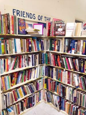 The "Friends of the Library" books for sale