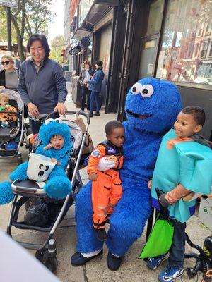 We are a Family Care Practice So everyone  Gets Adjusted, Even Cookie Monster!