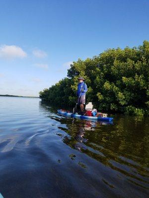 Capt Yak sharing his knowledge of the environment.