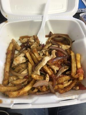 So ordered delivery...didn't even order French fries and even if I did why are they mixed in with my food?