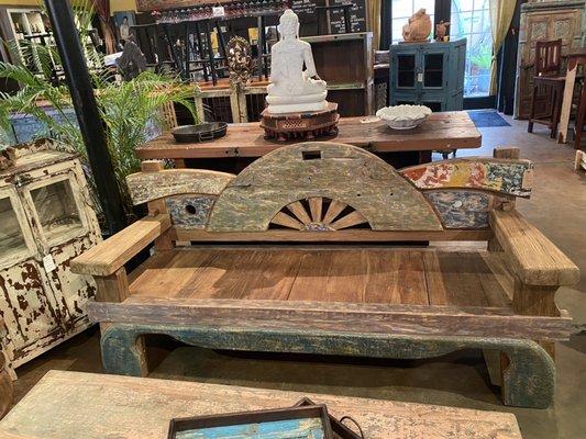 Bali teak bench