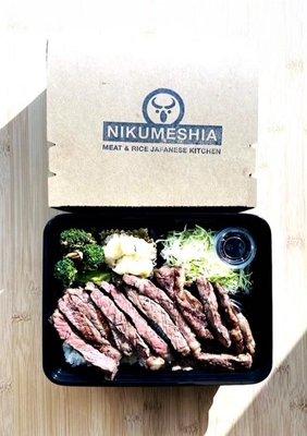 Rib-eye Steak plate (Bento Box)