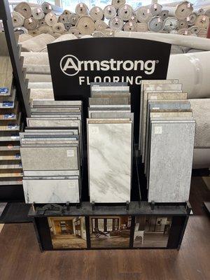 Armstrong Flooring Luxury Vinyl Tile Display Rack