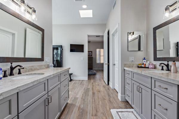 Major primary bathroom remodel in Scottsdale