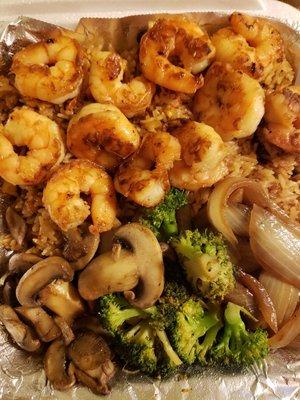 Shrimp, fried rice w/ veggie