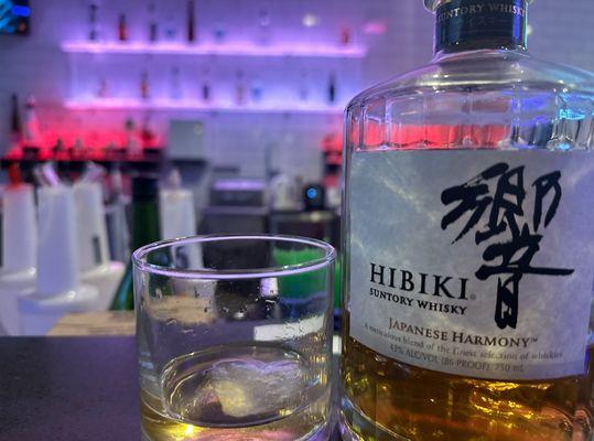 Hibiki Harmony (when they have it) with a Topo Chico Ice Cube (Perfection)