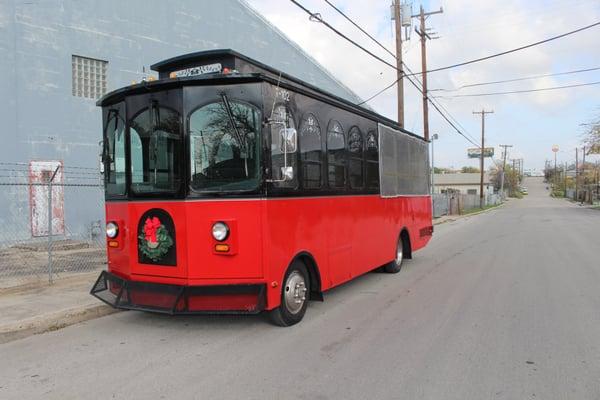 *Ding! Ding!* Here at San Antonio Limo, we are ringing in the New Year with our new trolley!