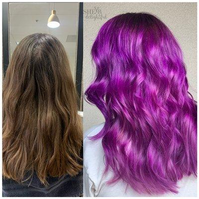 B&A. All over purple