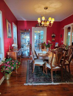 Dining area. One of several areas where you could have breakfast