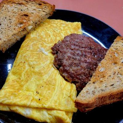 Cheese Omelette w/Sausage