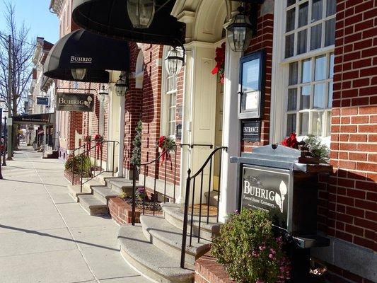 Buhrig Funeral Home & Crematory Sidewalk View