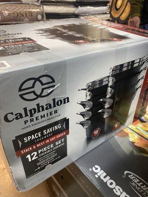 Calphalon Premier 12-piece Hard Anodized Space Saving Cookware