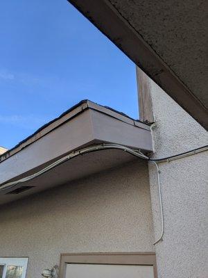 Repaired rotten roof fascia.