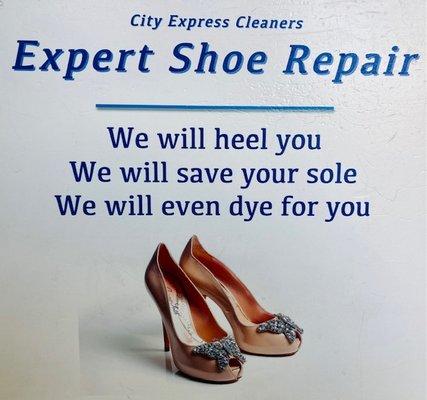 We offer expert shoe and handbag repair at an affordable price