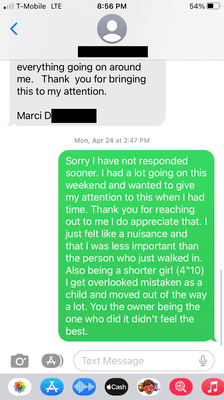 Text Response to Owner