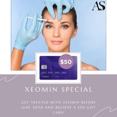 This June, ArtfulSurgery is offering an exclusive special for all Xeomin injections.