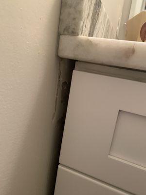 Damage drywall