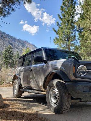 Fun side of a bronco