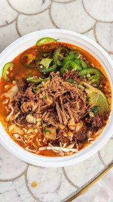 Beef Birria Ramen | Instagram: @telephonesmoothie