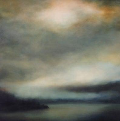 Atmospheric landscape painting