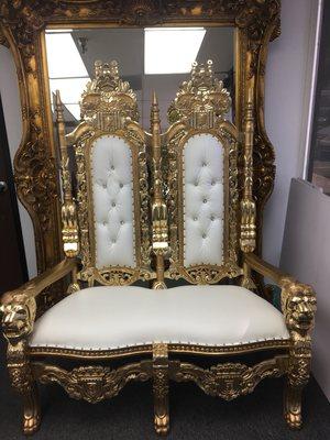 Double king and queen love seat chair rental and sale Los Angeles for wedding movies video shoots studio prop rental