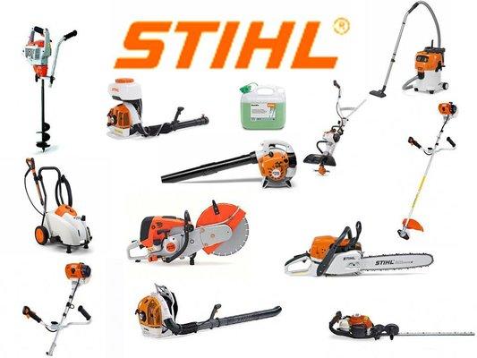 Full line of Stihl products