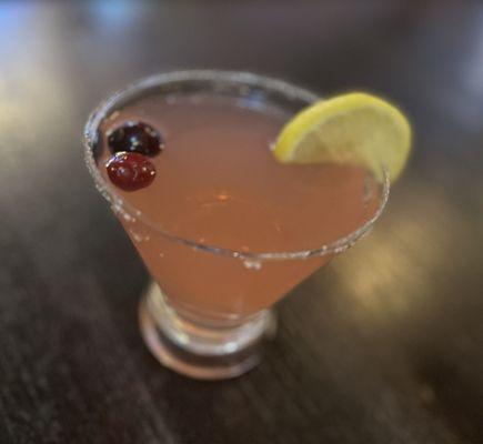 Festive Cranberry Lemon Drop Martini...