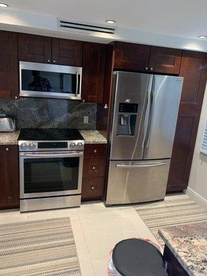 Kitchen gutted and remodeled.