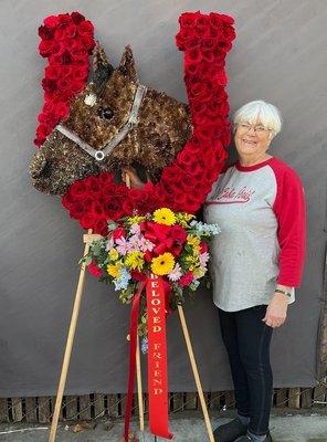 Beautiful tribute to a lover of horses.