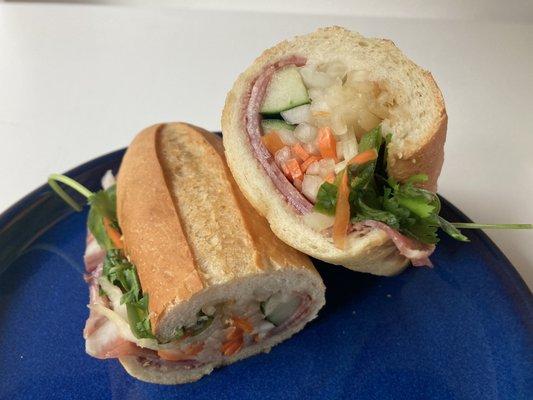 Combination banh mi to go on Saturday morning