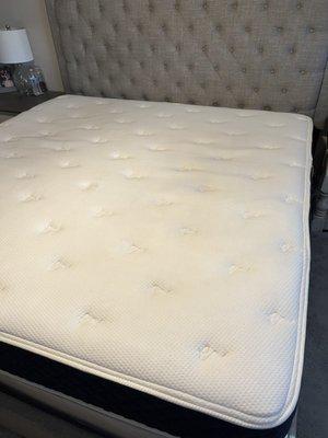 Our freshly cleaned mattress!