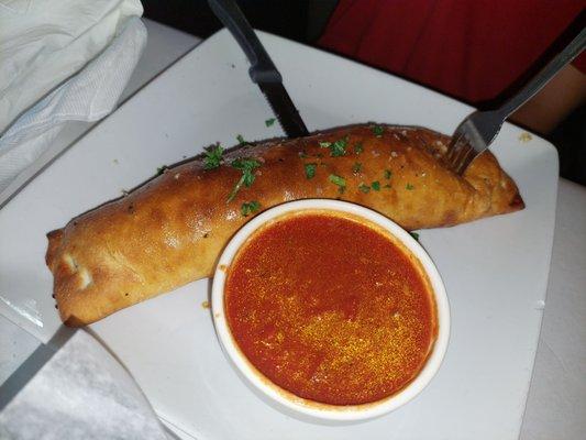 Stromboli! Under 'subs', it's full of cheese and meats! Mmm mmm good!