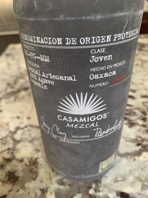 Casamigos MEZCAL for the next batch of Cihuacoatls