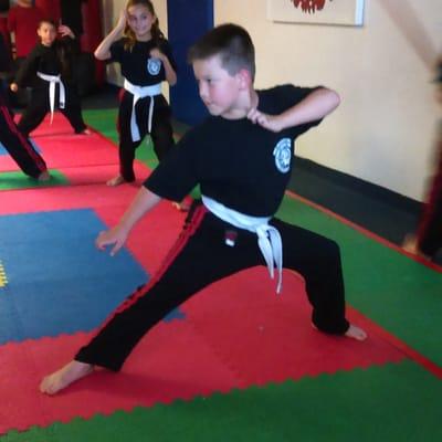 This is my son matthew who loves coming here to Red Dragon ....just look at him so focused and serious