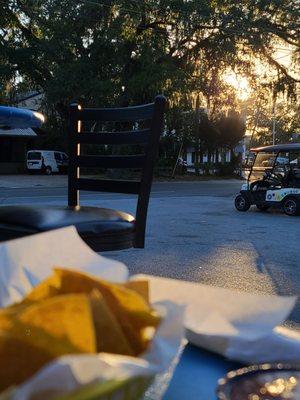 Chips and salsa sunset.