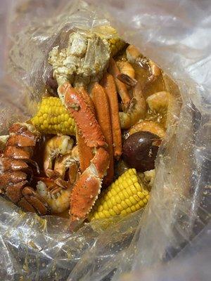 Seafood Boil-Crab Legs,Lobster,Shrimp,Potato,Corn