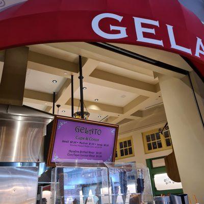 Gelato storefront